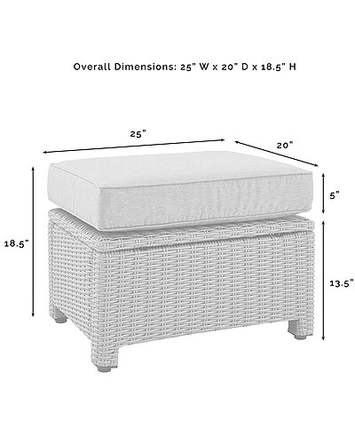 Crosley Bradenton 7Pc Outdoor Wicker Sofa Set Home 5 Crosley Bradenton 7Pc Outdoor Wicker Sofa Set Home - Image 5