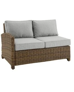 Crosley Bradenton Outdoor Wicker Sectional Left Side Loveseat Home