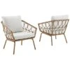 Crosley Furniture Juniper 2Pc Indoor/Outdoor Wicker Armchair Set Home