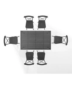 Crosley Furniture Astrid 7pc Outdoor Metal Dining Set Home -Crosley Sales Store 3070260287 RLLD 3