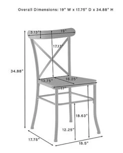 Crosley Furniture Astrid 7pc Outdoor Metal Dining Set Home -Crosley Sales Store 3070260287 RLLD 5