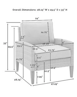 Crosley Capella 5pc Outdoor Wicker Chair Set Home -Crosley Sales Store 3070285726 RLLD 3