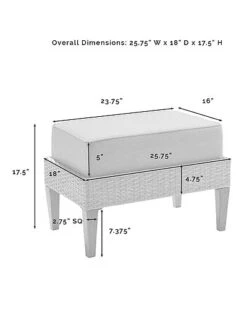 Crosley Capella 5pc Outdoor Wicker Chair Set Home -Crosley Sales Store 3070285726 RLLD 4