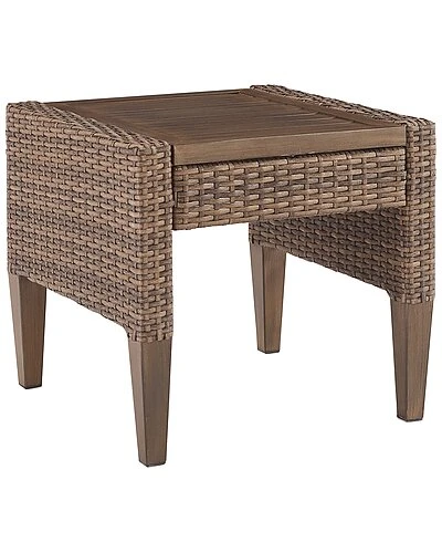 Crosley Capella Outdoor Wicker Side Table Home 1 Crosley Capella Outdoor Wicker Side Table Home