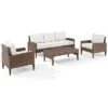Crosley Capella Outdoor Wicker 4pc Sofa Set Home