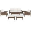 Crosley Capella 7pc Outdoor Wicker Sofa Set Home