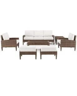 Crosley Capella 7pc Outdoor Wicker Sofa Set Home