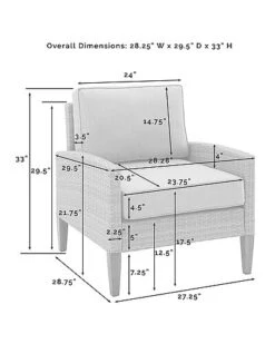 Crosley Capella 7pc Outdoor Wicker Sofa Set Home -Crosley Sales Store 3070285742 RLLD 4