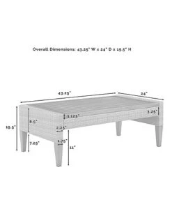 Crosley Capella 7pc Outdoor Wicker Sofa Set Home -Crosley Sales Store 3070285742 RLLD 5