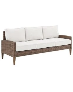 Crosley Capella Outdoor Wicker Sofa Home