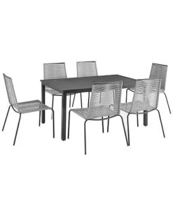 Crosley Furniture Fenton 7Pc Outdoor Wicker/ Metal Dining Set Home