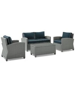 Crosley Furniture Bradenton 4Pc Outdoor Wicker Conversation Set Home