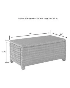 Crosley Furniture Bradenton 4Pc Outdoor Wicker Conversation Set Home 7 Crosley Furniture Bradenton 4Pc Outdoor Wicker Conversation Set Home -Crosley Sales Store 3070334281 RLLD 3