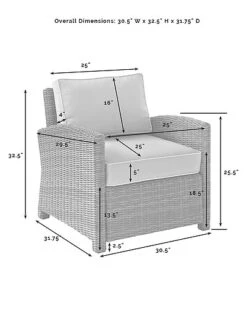 Crosley Furniture Bradenton 4Pc Outdoor Wicker Conversation Set Home 8 Crosley Furniture Bradenton 4Pc Outdoor Wicker Conversation Set Home -Crosley Sales Store 3070334281 RLLD 4