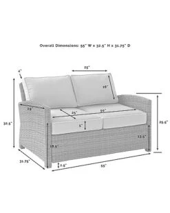 Crosley Furniture Bradenton 4Pc Outdoor Wicker Conversation Set Home 9 Crosley Furniture Bradenton 4Pc Outdoor Wicker Conversation Set Home -Crosley Sales Store 3070334281 RLLD 5
