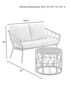 Crosley Furniture Juniper 2pc Outdoor Wicker Conversation Set Home -Crosley Sales Store 3070334338 RLLD 3