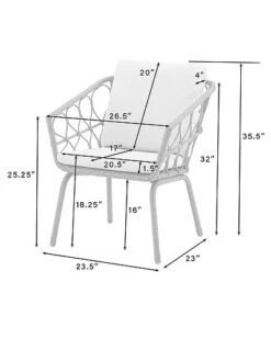 Crosley Furniture Juniper 3pc Indoor/Outdoor Wicker Bistro Set Home -Crosley Sales Store 3070334341 RLLD 4