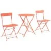 Crosley Furniture Karlee 3Pc Indoor/Outdoor Metal Bistro Set Home