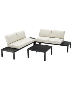 Crosley Furniture Piermont 4Pc Outdoor Metal Sectional Set Home