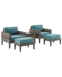 Crosley Furniture Prescott 5Pc Outdoor Wicker Armchair Set Home