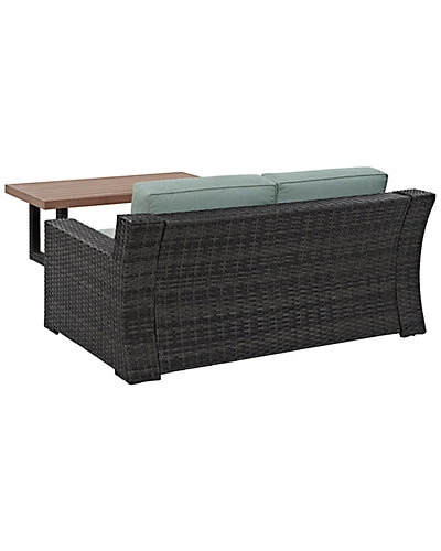 Crosley Beaufort 2pc Outdoor Wicker Chat Set Home 2 Crosley Beaufort 2pc Outdoor Wicker Chat Set Home - Image 2