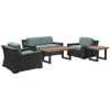 Crosley Beaufort 5pc Outdoor Wicker Conversation Set Home