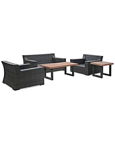 Crosley Beaufort 5pc Outdoor Wicker Conversation Set Home 2 Crosley Beaufort 5pc Outdoor Wicker Conversation Set Home - Image 2
