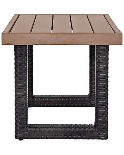 Crosley Beaufort Outdoor Wicker Side Table Home 2 Crosley Beaufort Outdoor Wicker Side Table Home - Image 2