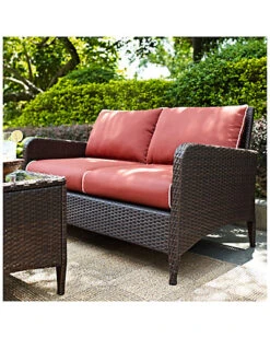 Crosley Kiawah Outdoor Wicker Loveseat Home 7 Crosley Kiawah Outdoor Wicker Loveseat Home -Crosley Sales Store 3070559410 RLLD 4