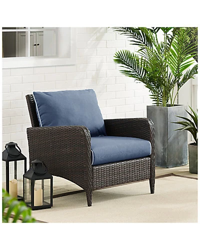 Crosley Kiawah Outdoor Wicker Arm Chair Home 4 Crosley Kiawah Outdoor Wicker Arm Chair Home - Image 4