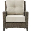 Crosley Rockport Outdoor Wicker High Back Arm Chair Home