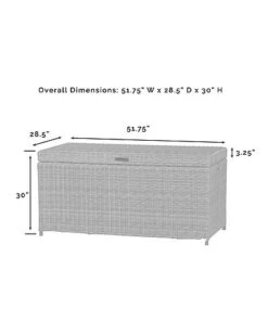 Crosley Furniture Bradenton Outdoor Wicker Storage Bin Home -Crosley Sales Store 3070636235 RLLD 4